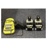Ryobi ONE+ Battery Charger with 2 18V 4.0Ah Lithium-Ion Batteries