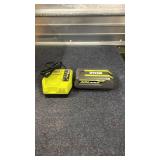 Ryobi 40V Lithium 4.0Ah Battery and Charger Set