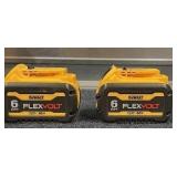 Pair of DeWalt FlexVolt 6.0Ah 20V/60V Max Batteries
