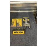 Stanley Utility Knives, Plier Stapler, and Franklin ProSensor M210 Tool Set