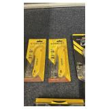 Stanley Utility Knives, Plier Stapler, and Franklin ProSensor M210 Tool Set