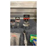 Assorted Hand Tools Lot Including GearWrench Sockets, Multimeter, and More