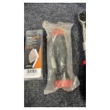 Assorted Hand Tools Lot Including GearWrench Sockets, Multimeter, and More