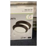 Commercial Electric 2-Pack 13in Oil Rubbed Bronze LED Flush Mounts