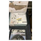 Plumbing Hardware Lot: Moen Trim Kits, Glacier Bay Faucet Set, Paper Holder, and Tile