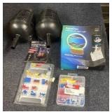 Assorted Outdoor and Electrical Lot with Sand Art Night-Light and Insect Killer Torches