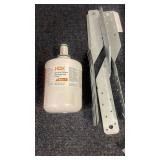 Assorted Home Hardware Lot with Refrigerator Filter, Brackets, and Shelving Accessories