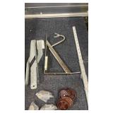 Assorted Home Hardware Lot with Refrigerator Filter, Brackets, and Shelving Accessories