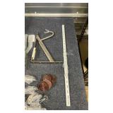 Assorted Home Hardware Lot with Refrigerator Filter, Brackets, and Shelving Accessories