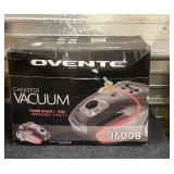 Ovente Super Turbo ST1600B Canister Vacuum in Box