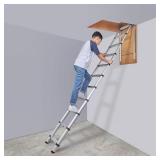 VEVOR Telescoping Attic Ladder, 350 lb Capacity, 10.5 ft Aluminium Extension