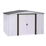 Arrow Newport 10x8 ft Steel Storage Shed with Sliding Doors