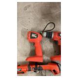 Lot of 10 Black & Decker Cordless Power Tools with Charger and Accessories