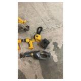 Lot of DeWalt and Rockwell Cordless Power Tools with Charger