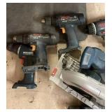 Collection of Used Power Tools and Chargers Assorted Brands
