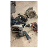 Collection of Used Power Tools and Chargers Assorted Brands