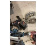 Collection of Used Power Tools and Chargers Assorted Brands