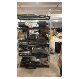 Assorted Shelf Lot of Electronics, Audio Components, and Accessories