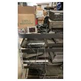 Assorted Shelf Lot of Electronics, Audio Components, and Accessories