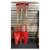 Set of 3 Truper Root Slayer Shovels with Serrated Edge