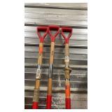 Set of 3 Truper Root Slayer Shovels with Serrated Edge