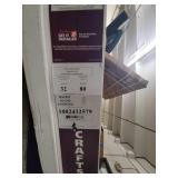 32x80 Inch Craftsman Steel 1-Panel Entry Door Right Hand Inswing