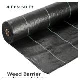 Astirna 4 Ft x 50 Ft Weed Barrier Landscape Fabric Roll