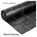 Ashman 3x50 Ft Weed Barrier Landscape Fabric Roll