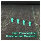 Ashman 4 ft Landscape Fabric Stake Set, Black, 100 Pack