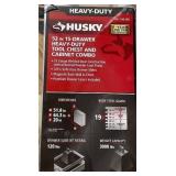 Husky 52 in. 15-Drawer Heavy-Duty Tool Chest and Cabinet Combo