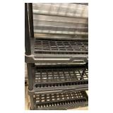 5-Tier Black Plastic Storage Shelving Unit