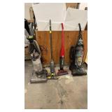 ted  - Lot of 4 Upright and Stick Vacuums - Bissell, Shark, Dirt Devil