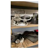 Lot of Mixed Electronics, Shop Tools, and Shelving Contents