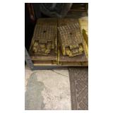 Set of 2 Heavy-Duty Steel Equipment Pads with Yellow Finish
