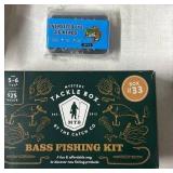 Mystery Tackle Box Bass Fishing Kit with Oversized Eye Jig Heads