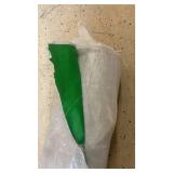 Roll of Green Reinforced Plastic Sheeting with Protective Wrap