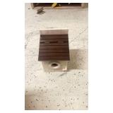 Wooden Birdhouse with Hinged Roof