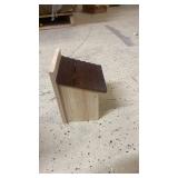 Wooden Birdhouse with Hinged Roof