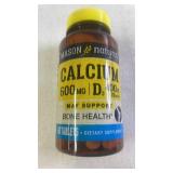 Lot of 32 Mason Natural Calcium 600mg D3 400IU Dietary Supplement Bottles