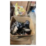 Commercial Kitchen Supply Lot with Chafers, Plates, Utensils, and Beverage Dispensers