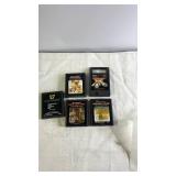Set of 5 Vintage Atari 2600 Game Cartridges Including Tele-Games and Haunted House