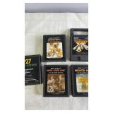 Set of 5 Vintage Atari 2600 Game Cartridges Including Tele-Games and Haunted House