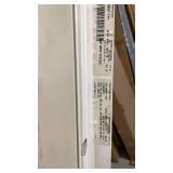 Large Double-Pane Sliding Window with White Frame