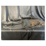 Black Studded Bodysuit with Gold Accents