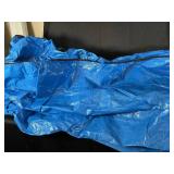 Large Blue Heavy-Duty Tarp with Zippered Edges
