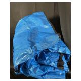 Large Blue Heavy-Duty Tarp with Zippered Edges