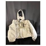 Moerdeng Light Gray Hooded Jacket Size Large