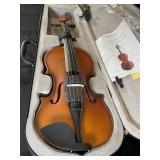 4/4 Full Size Violin Outfit with Case, Bow, Tuner, and Accessories