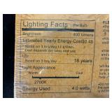 Ascher 4W E12 LED C35 Decorative Light Bulbs, 400 Lumens, Warm White