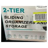 Sevenblue 2-Tier Sliding Organizers and Storage, 2 Pack